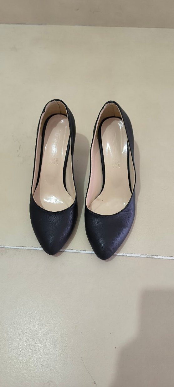 Siyah Minimalist Stiletto Topuklu Kadın Ayakkabı - Görsel 2