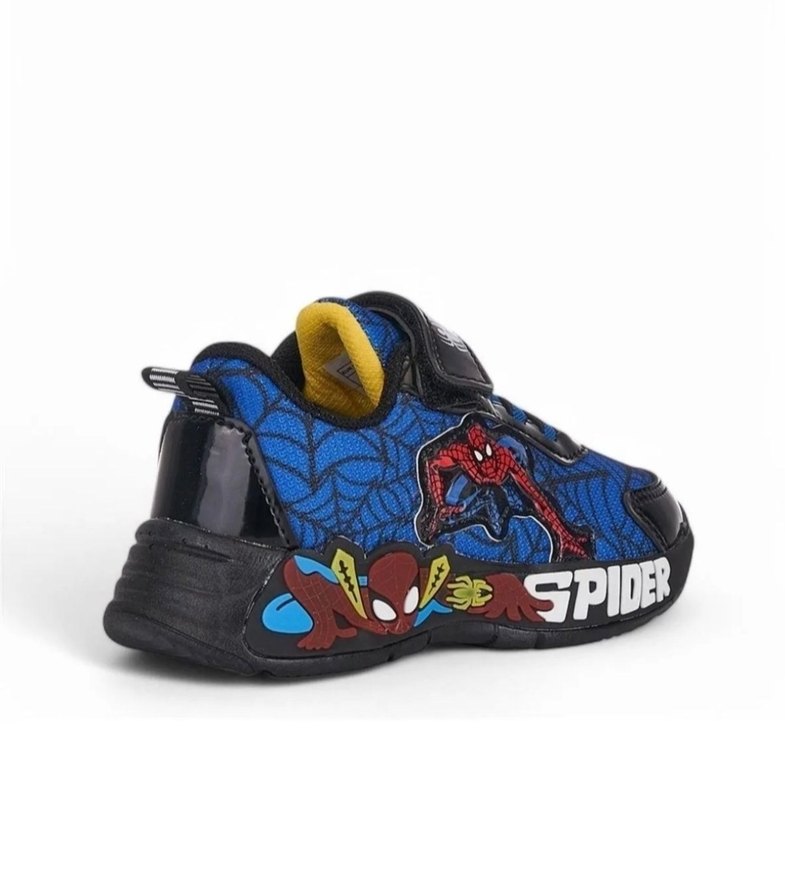 ÖRÜMCEK ADAM SİYAH MAVİ ÇOCUK SPOR - Görsel 4