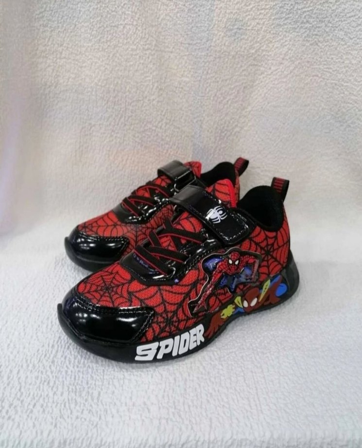 ÖRÜMCEK ADAM SİYAH KIRMIZI ÇOCUK SPOR - Görsel 2