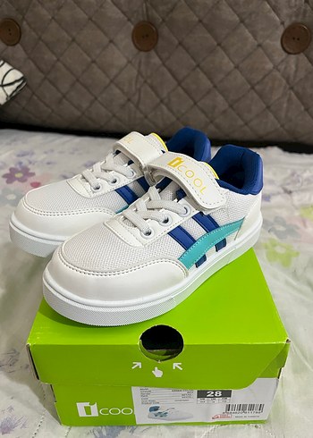 iCOOL Beyaz Renkli Erkek Çocuk Spor Ayakkabı - Görsel 2