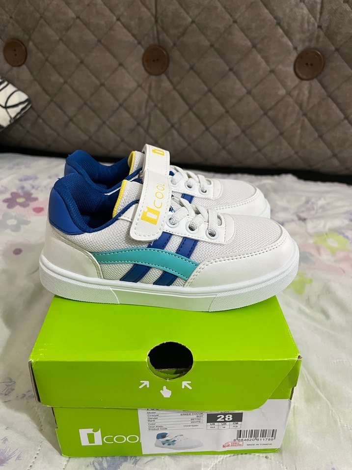 iCOOL Beyaz Renkli Erkek Çocuk Spor Ayakkabı - Görsel 3