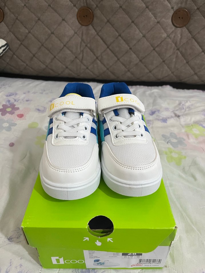 iCOOL Beyaz Renkli Erkek Çocuk Spor Ayakkabı - Görsel 4