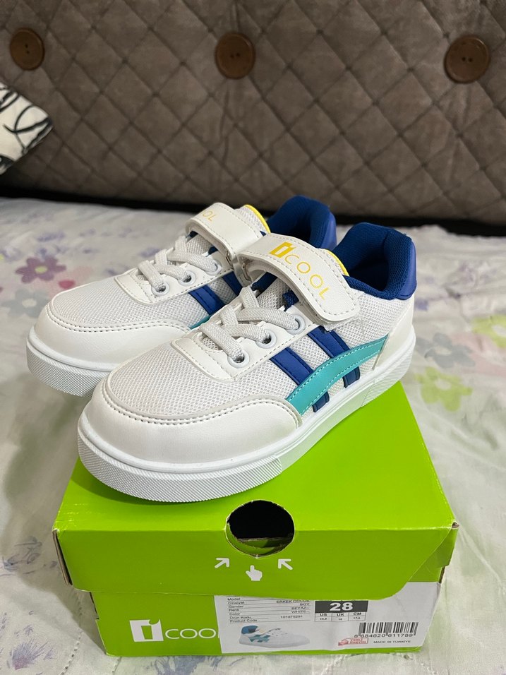 iCOOL Beyaz Renkli Erkek Çocuk Spor Ayakkabı - Görsel 2