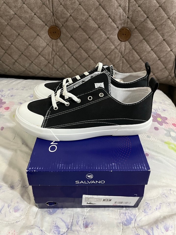 SALVANO Siyah Platform Tabanlı Kadın Sneakers - Görsel 3