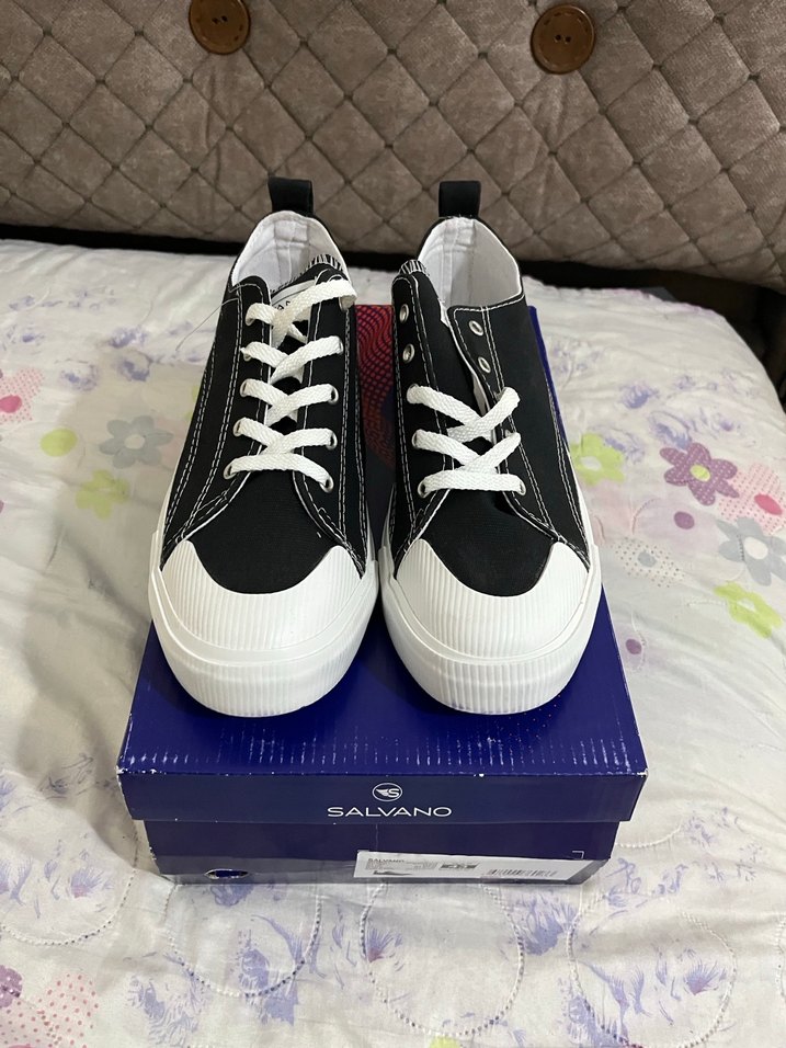 SALVANO Siyah Platform Tabanlı Kadın Sneakers - Görsel 2