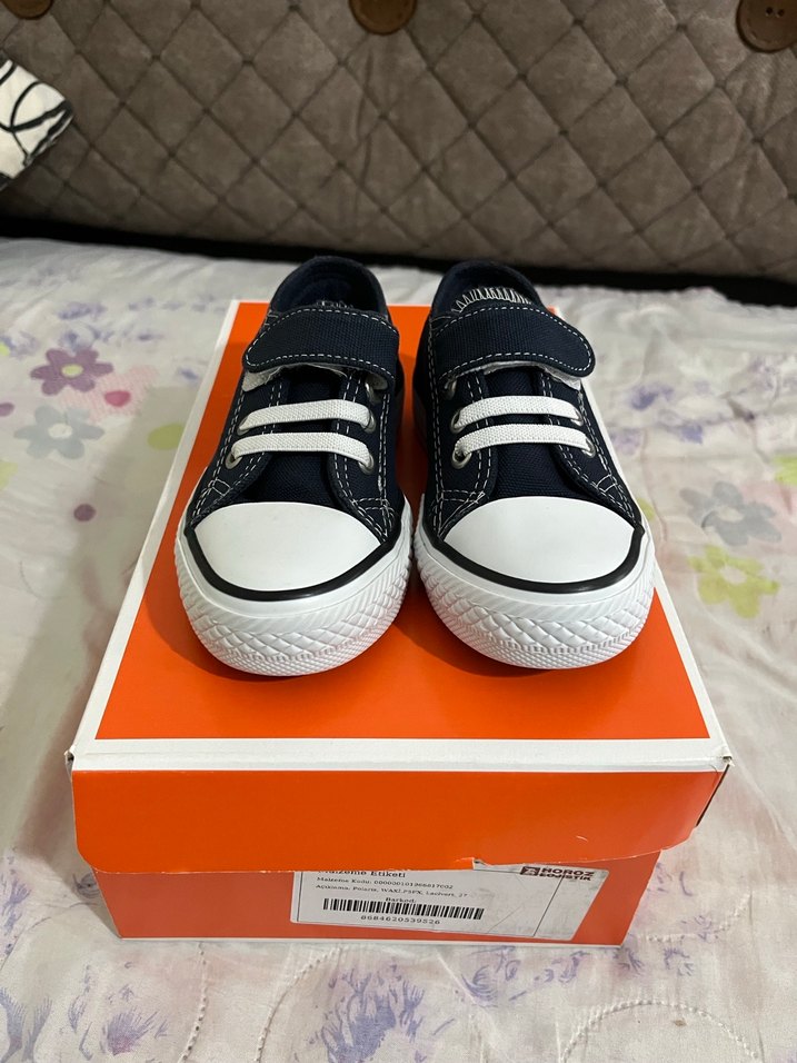 Polaris Lacivert Erkek Çocuk Sneaker - Cırtlı - Görsel 4