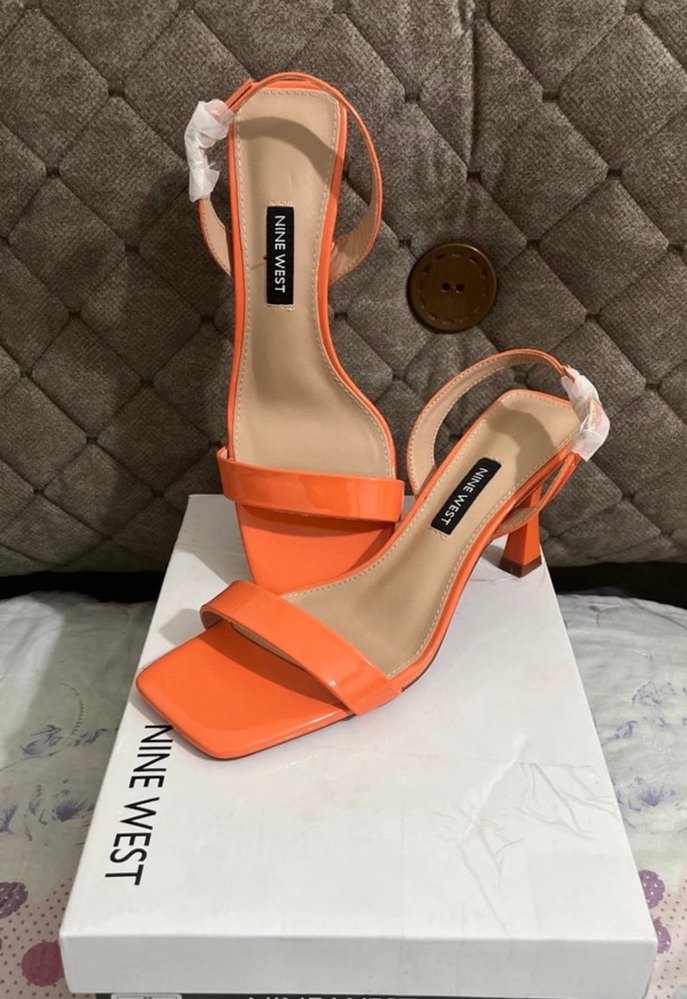 Nine West Parlak Turuncu Topuklu Kadın Ayakkabı - Görsel 4