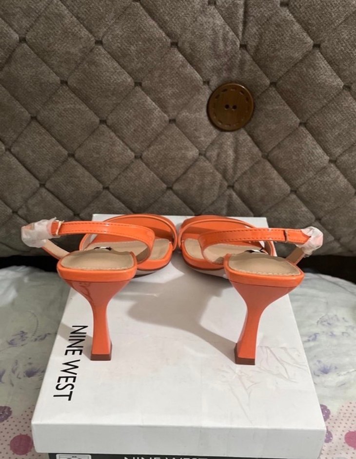 Nine West Parlak Turuncu Topuklu Kadın Ayakkabı - Görsel 3