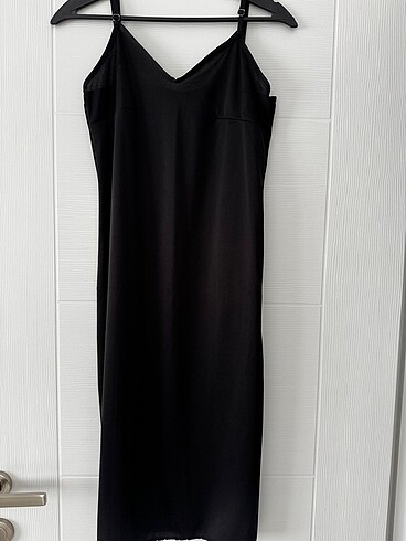 Puantiyeli şifon astarlı elbise - Görsel 6