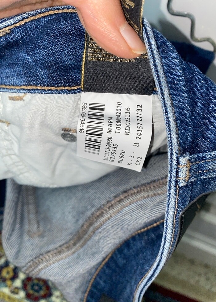 Kot pantolon mavi - Görsel 4