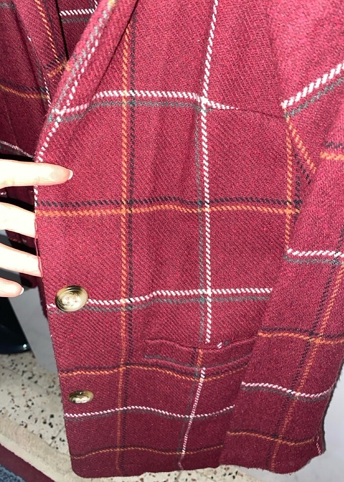 Ekose blazer - Görsel 3