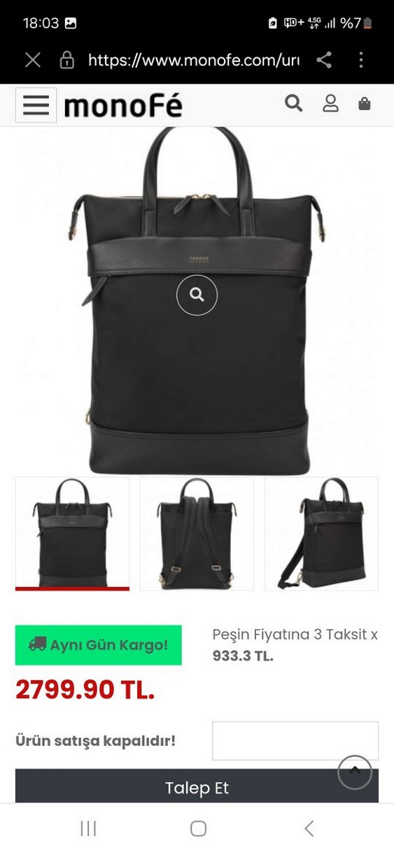 Targus Newport laptop sırt çantası - Görsel 5