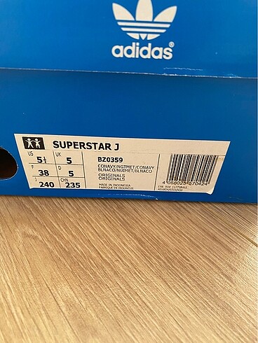 38 Beden lacivert Renk Adidas superstar ayakkabı