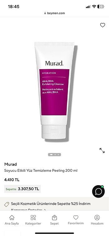 Murad aha/bha yüz temizleme jeli