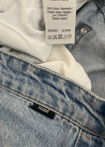 Milan Kadın Mavi Slim Tapered Denim Pantolon - Görsel 3