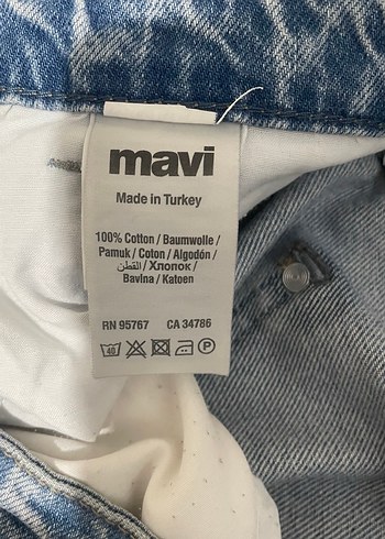 Milan Kadın Mavi Slim Tapered Denim Pantolon - Görsel 2