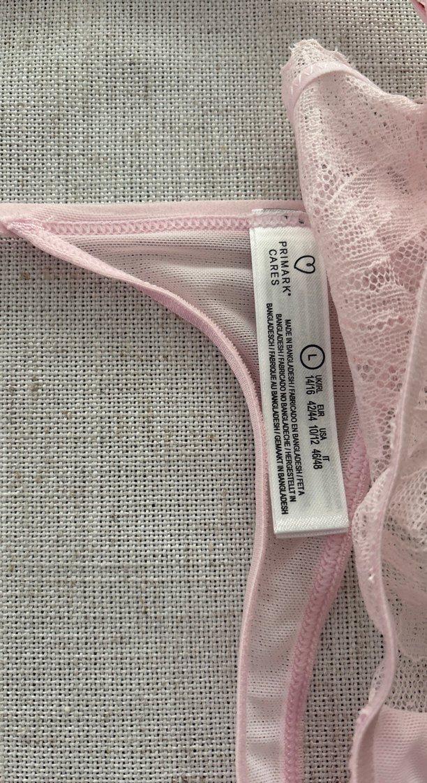 Pembe Nakışlı Bra Sütyen ve alt - Görsel 3