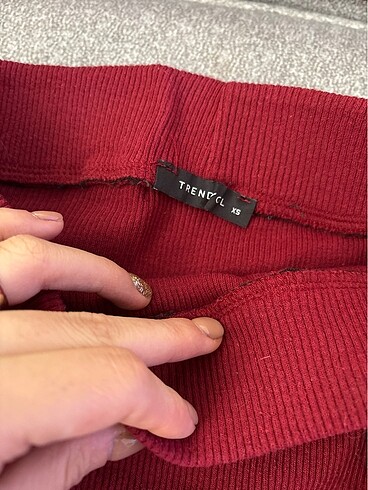 Bordo kalem etek - Görsel 2