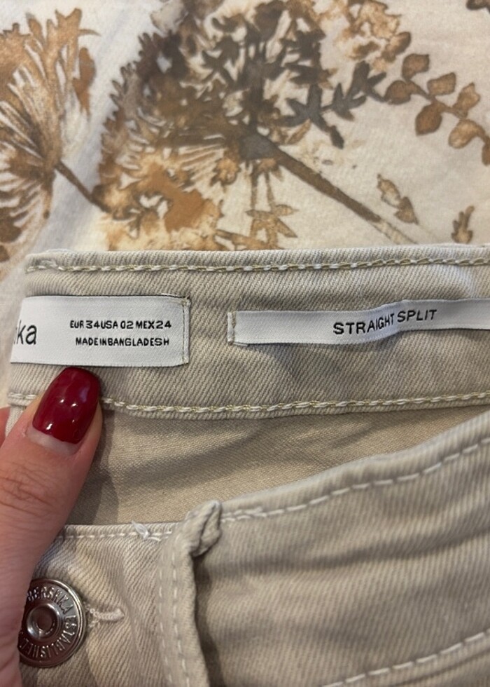 Bershka kot krem pantolon - Görsel 2