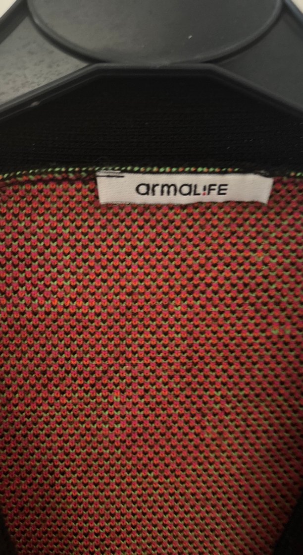 Desenli Kadın Salaş Triko Hırka - Görsel 2