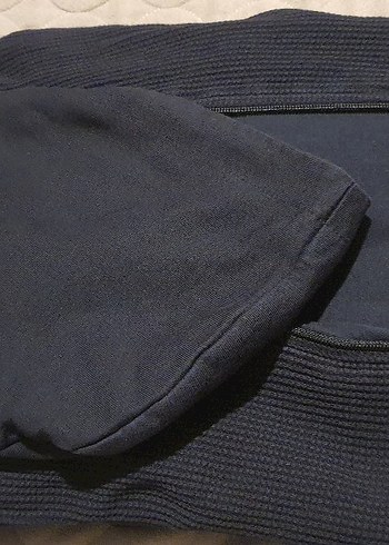 Erkek Siyah Fermuarlı Street Wear Sweatshirt