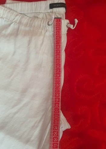 BCBG Maxazria BCBG Maxazria Beyaz Keten Kadın Pantolon
