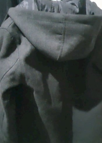 Gri Denim Midi Ceket Kemerli ve Çift Göğüs Cepli - Görsel 12