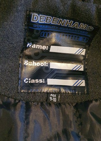 Gri Denim Midi Ceket Kemerli ve Çift Göğüs Cepli - Görsel 6