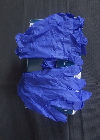 Kobalt Mavisi Elastik Nitril Eldiven - Görsel 5