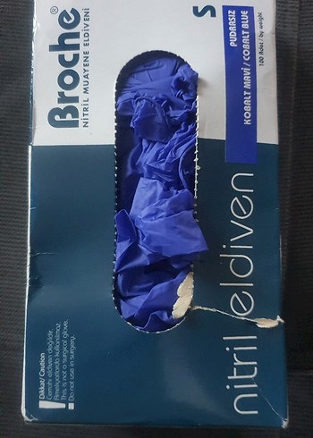 Kobalt Mavisi Elastik Nitril Eldiven - Görsel 2