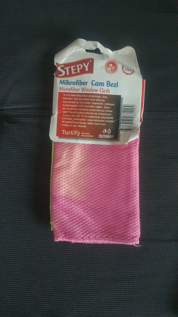 STEPY Mikrofiber Cam Bezi 2'li Set Sarı - Görsel 3