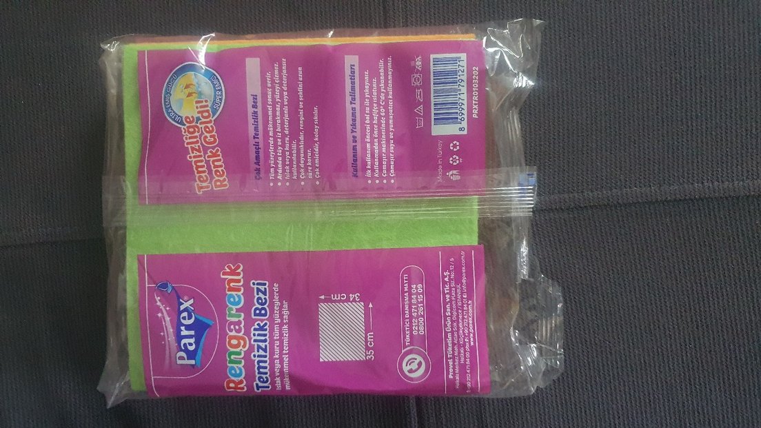 Parex Rengarenk Temizlik Bezi 5'li Paket - Görsel 2
