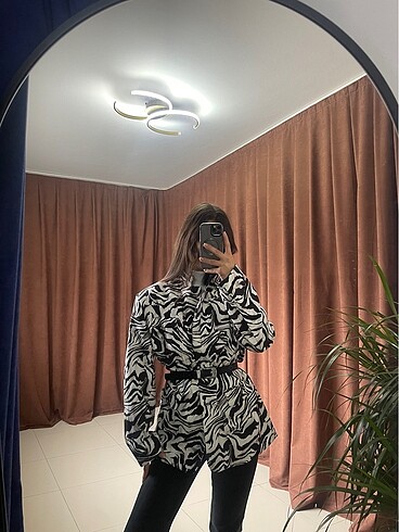Diğer Zebra Desen Blazer Ceket