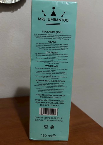 Beden Umrantoo Limon Özlü Vücut Temizleyici