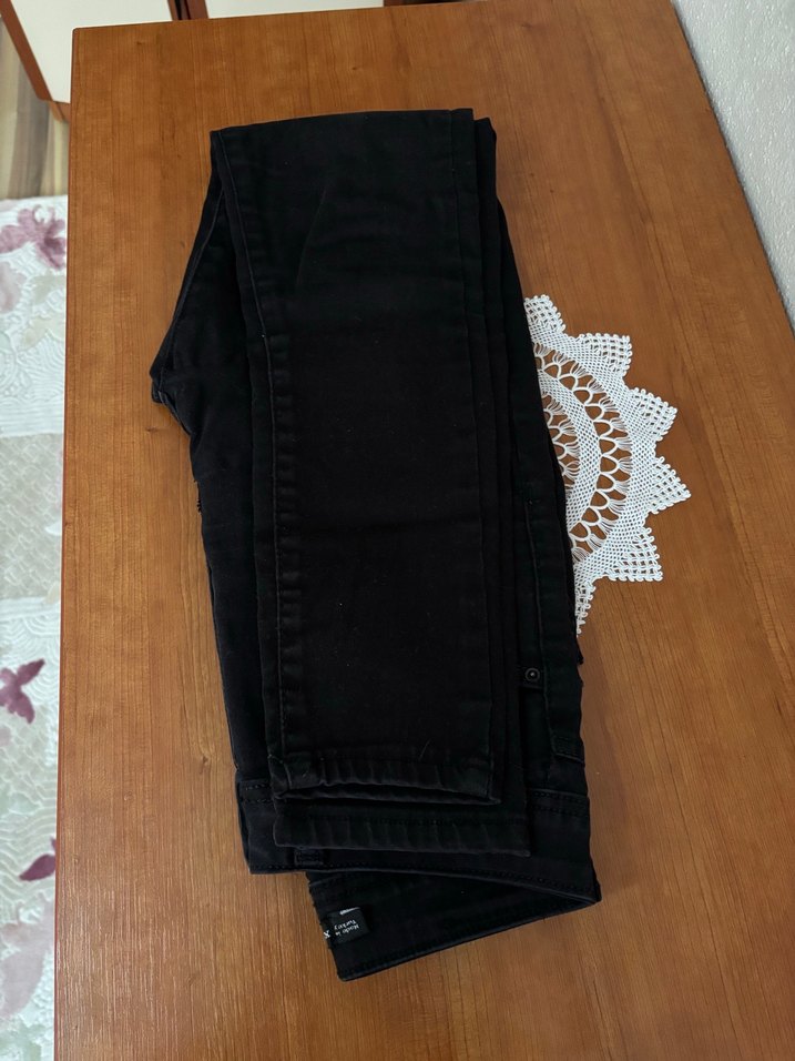 Siyah Kot Pantolon - Görsel 2