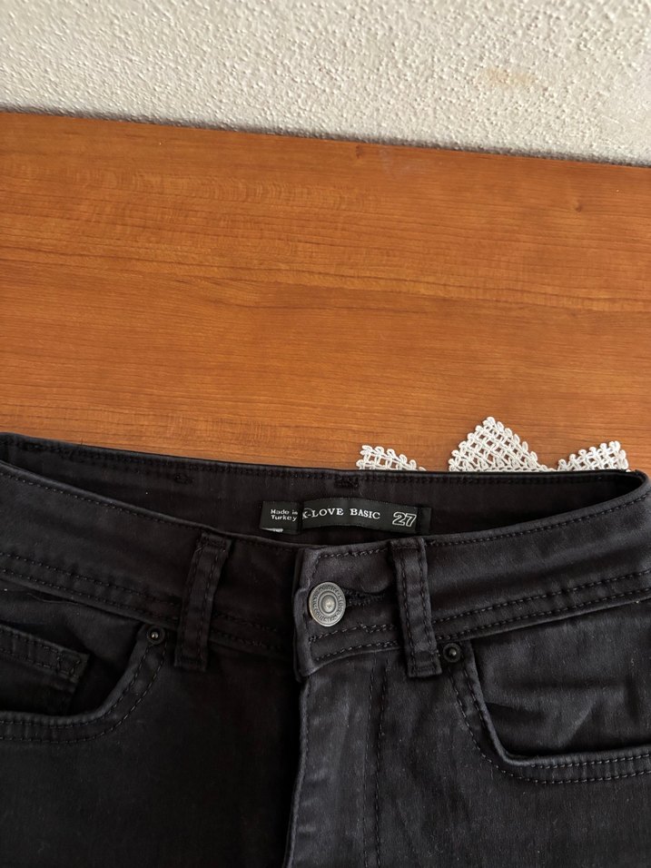 Siyah Kot Pantolon - Görsel 3
