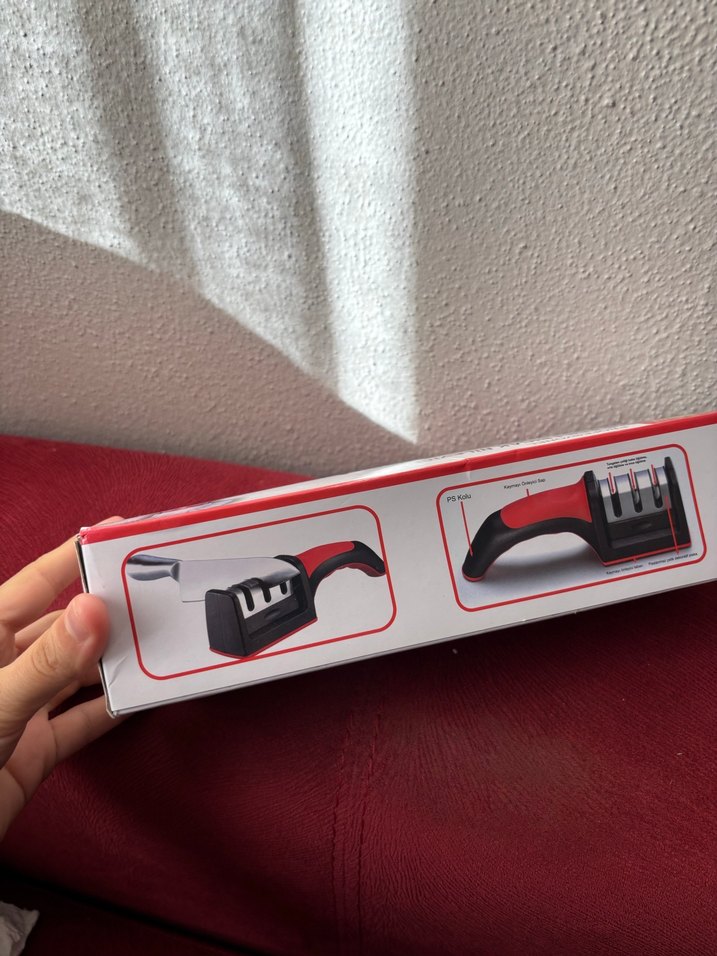 3 Aşamalı Kırmızı Bıçak Bileyici - Görsel 3