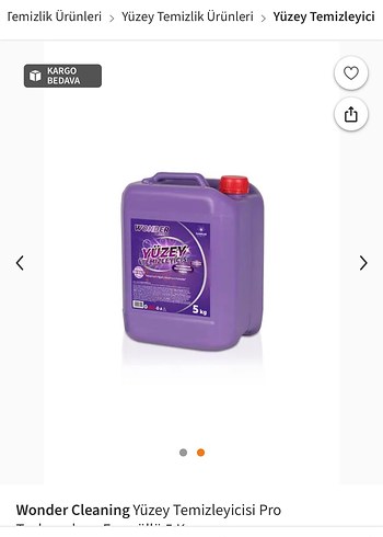 Diğer Wonder 5 kg Yüzey Temizleyici