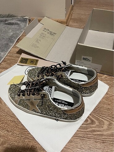 39 Beden altın Renk golden goose leopard yıldızlı