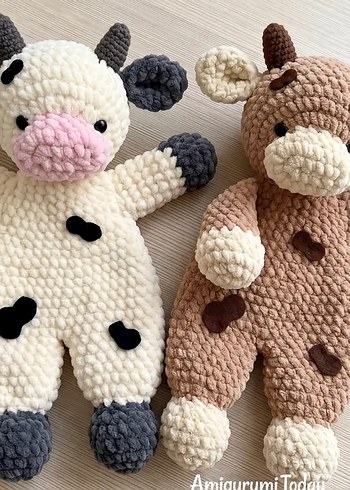 Diğer Sevimli Amigurumi İnek Oyuncaklar