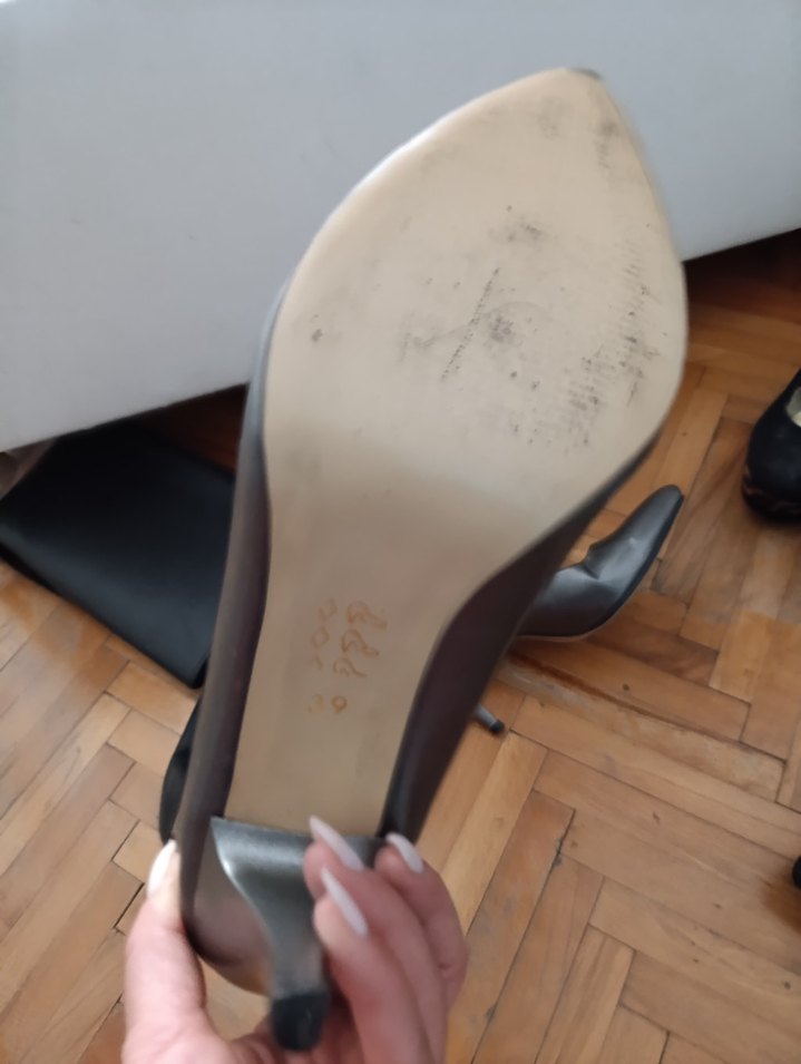 Gri Stiletto Topuklu Kadın Ayakkabı - Görsel 3