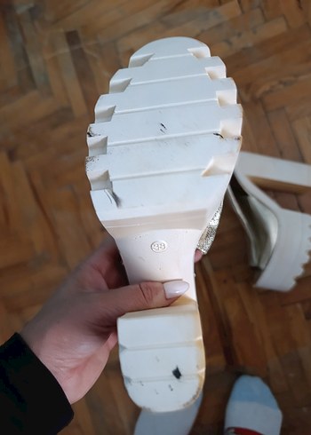 Beyaz Platform Topuklu Deri Kadın Ayakkabı - Görsel 3