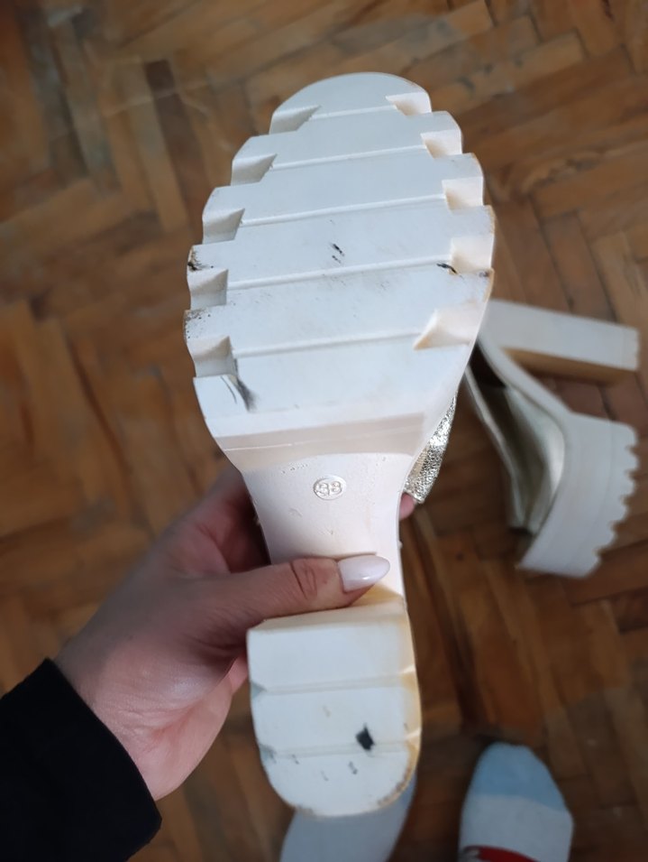 Beyaz Platform Topuklu Deri Kadın Ayakkabı - Görsel 3