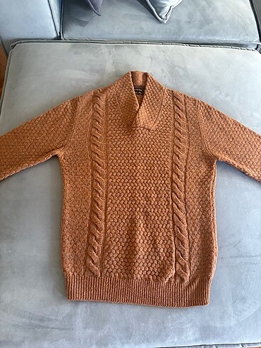 Massimo Dutti Kahverengi Erkek Kazak