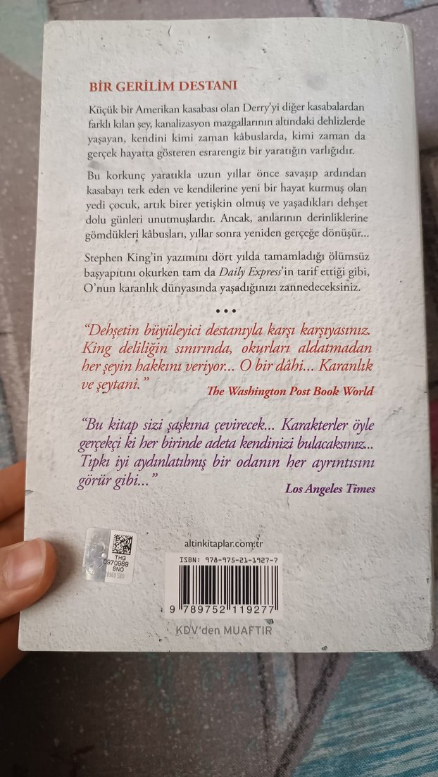 Stephen King - O (It) Roman - Görsel 3