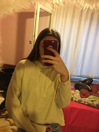 Sarı sweatshirt