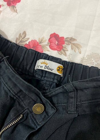 Düğmeli Siyah mom jean - Görsel 3