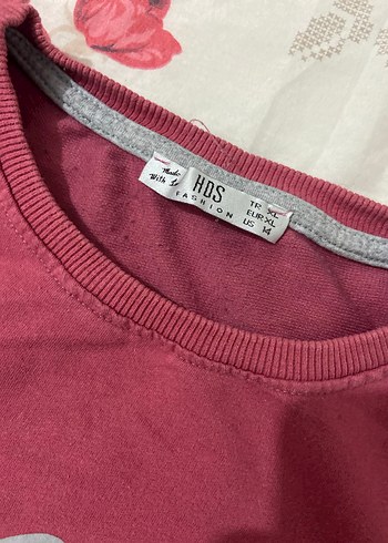 Bordo Baskılı Kadın Sweatshirt - Görsel 2