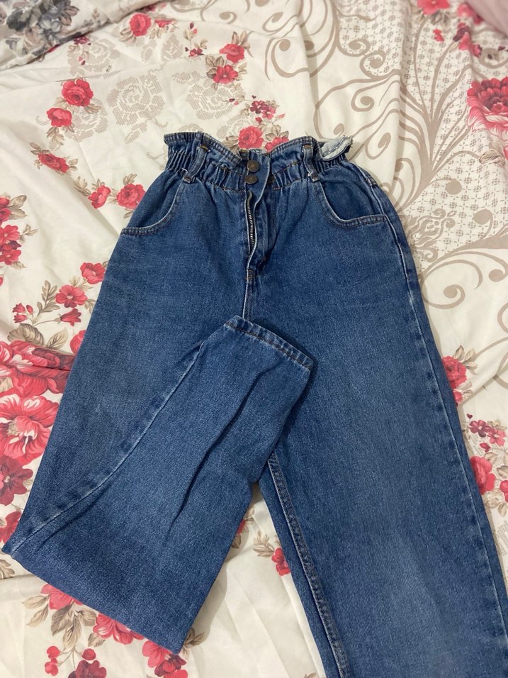 Mom jean mavi - Görsel 3