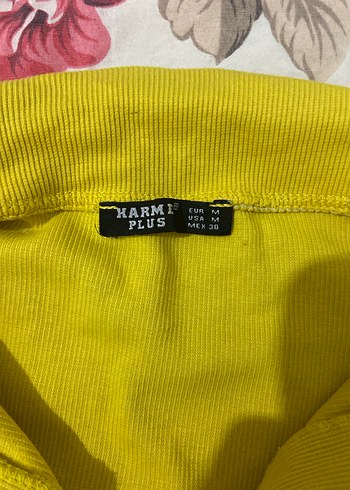 Sarı Polo Yaka Tişört - Görsel 2